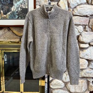 Vintage men’s Pendleton 100% pure virgin wool knit tweed zip up sweater size M